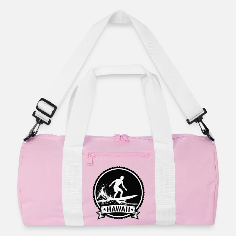 Hawaii Surf Wave Badge Recycelte Duffel Bag