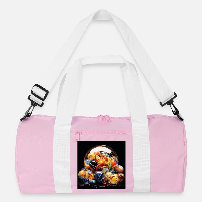 Farbige Glaskugel Explosion Recycelte Duffel Bag