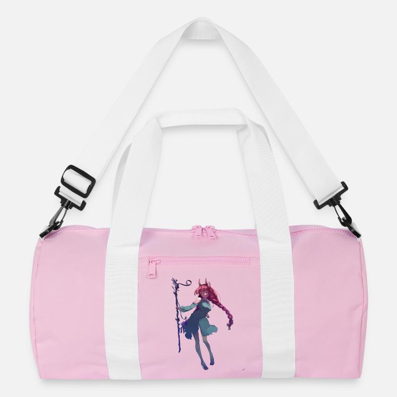 Magier - Recycelte Duffel Bag - Rosa/Weiß