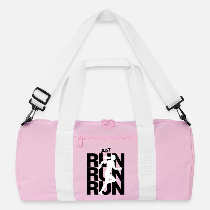 Just Run, Run Run Run, Jogger, Race, Runner Recycled Duffel Bag