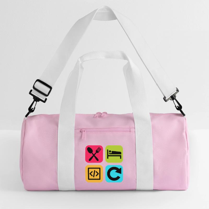 Manger Dormir Code Répéter Citation drôle Dev Sac de sport recyclé