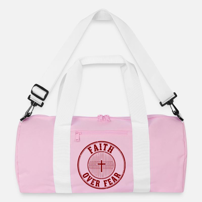 Glaube über Angst Emblem Recycelte Duffel Bag