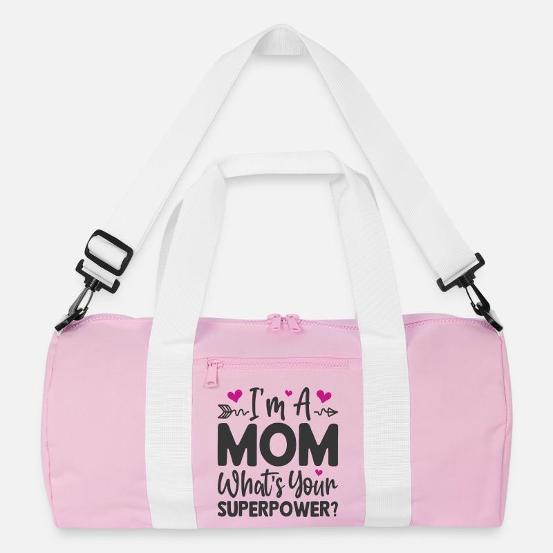 Ich bin Mutter. Was ist deine Superkraft Recycelte Duffel Bag