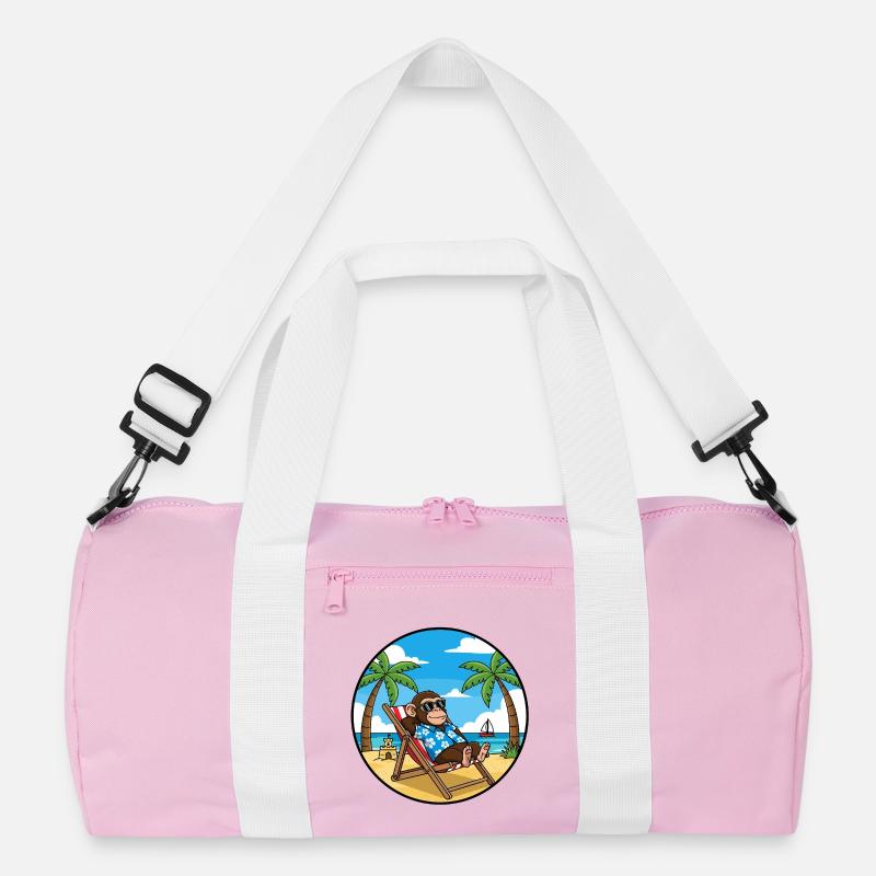 Coole Monkey Beach Vacation Summer Vibes Recycelte Duffel Bag