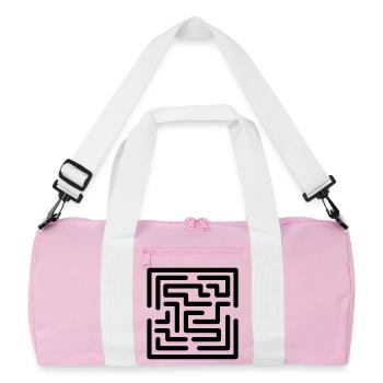 escape game - Recycled Duffel Bag - pink/white - Front