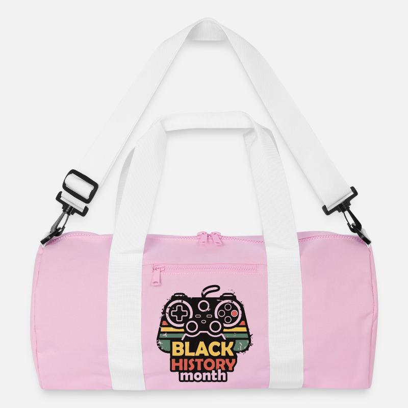 Black History Month Gaming Controller Retro Recycled Duffel Bag