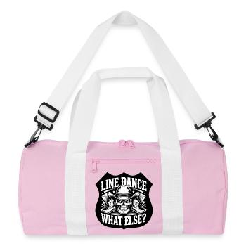 Bottes de cowboy LineDance en crâne - Sac de sport recyclé - rose/blanc - Devant