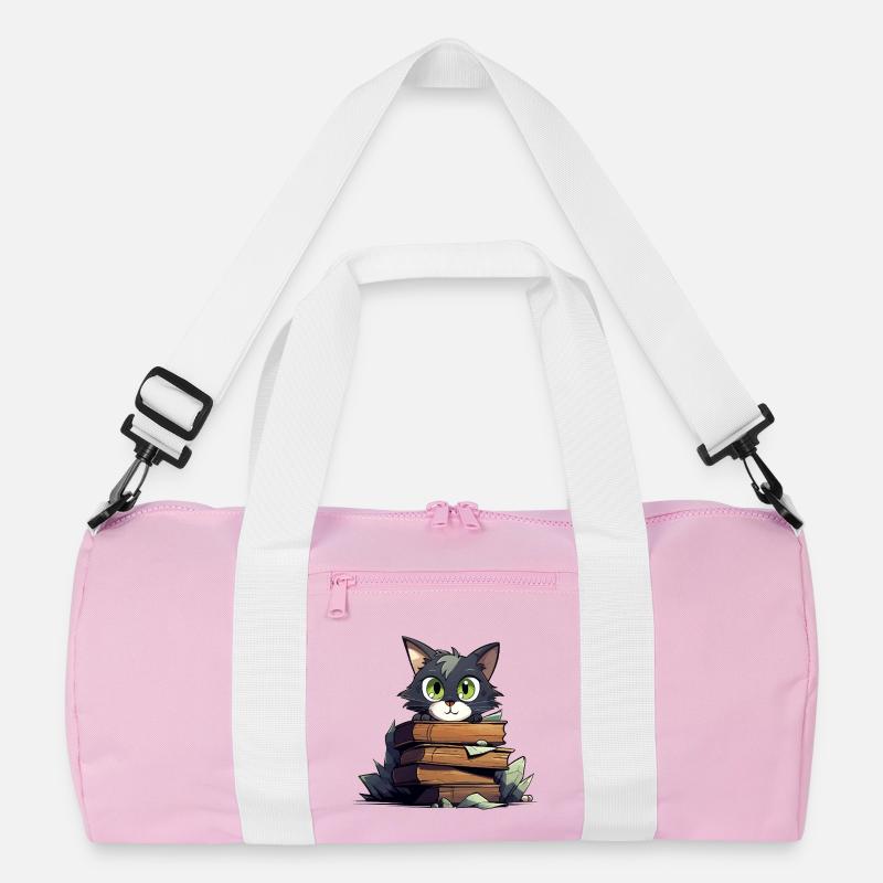 Katzenbuchstapel Recycelte Duffel Bag
