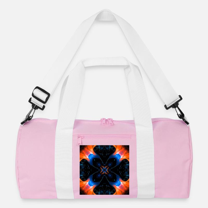Fraktalkunst Digitale Blume Recycelte Duffel Bag