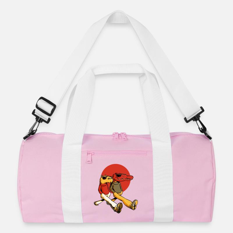 Capybara and Gator Recycled Duffel Bag