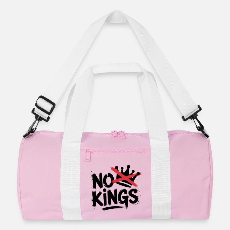 No Kings Statement Design Recycelte Duffel Bag