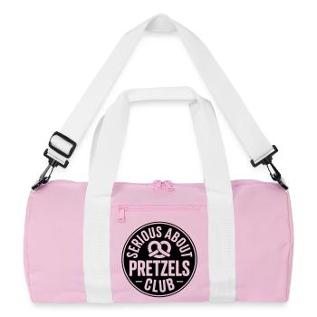 Pretzel Lovers Serious about Pretzels Bäcker - Recycled Duffel Bag - pink/white - Front