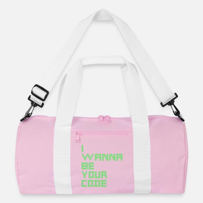 I WANT TO BE YOUR CODE - Binary Geek Humor Recycled Duffel Bag