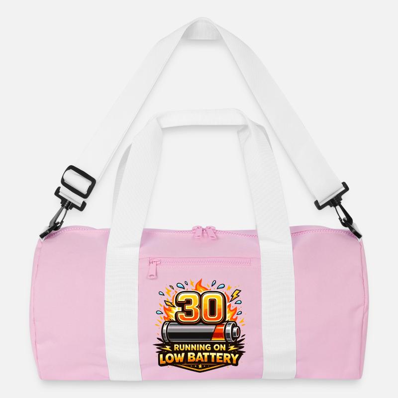 30: Runs on Low Battery Recycled Duffel Bag
