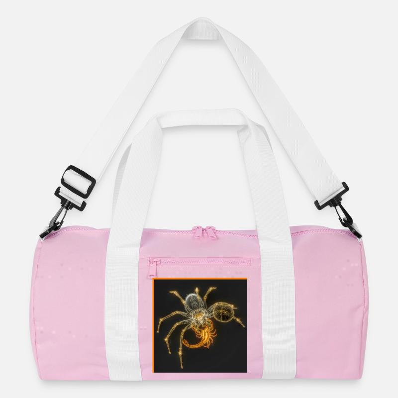 Neon-Spinne mit funky Tails Recycelte Duffel Bag