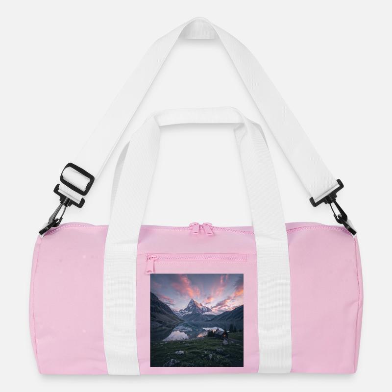 Alpine evening reflection Recycled Duffel Bag