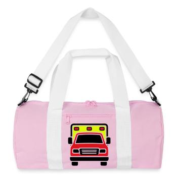 Ambulance Ambulance Front - Sac de sport recyclé - rose/blanc - Devant