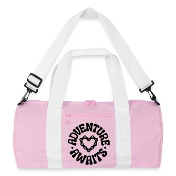 cycling - Recycled Duffel Bag - pink/white - Front