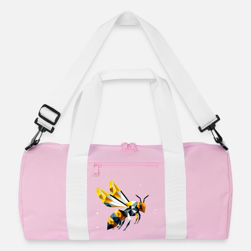 geometric bee, in modern polygon style Recycled Duffel Bag