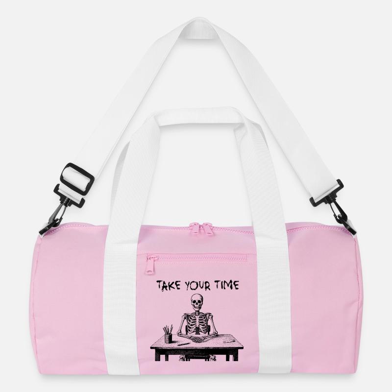 Take Your Time Skeleton Recycelte Duffel Bag