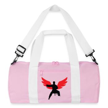 Aïkido - Art Martial - Aïkidoka - Sac de sport recyclé - rose/blanc - Devant