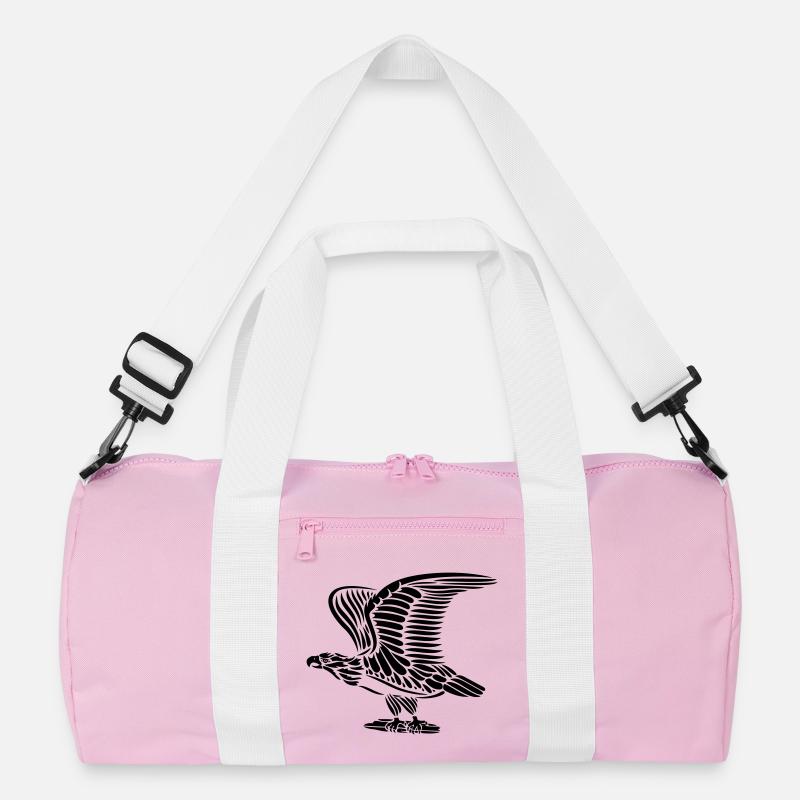 Tattoo eagle with wings. Recycled Duffel Bag