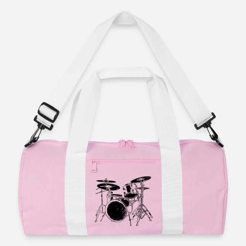 Drumkit Drawing Recycled Duffel Bag