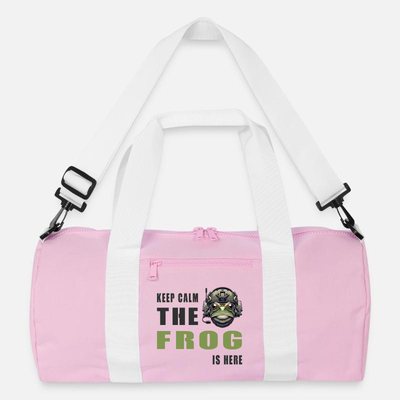 Fighting Frog – Keep Calm Style Recycled Duffel Bag