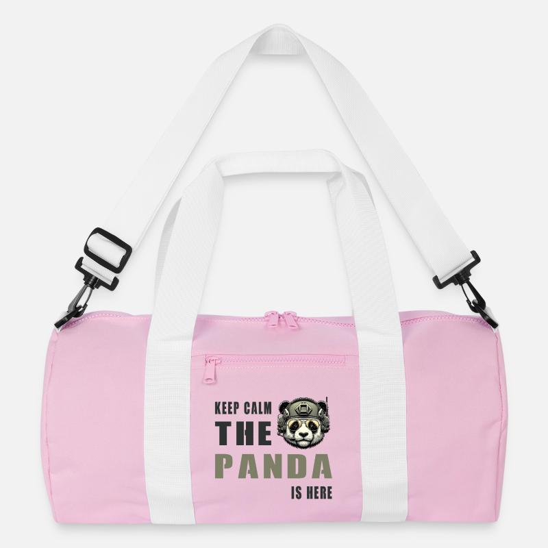 Taktischer Panda – Keep Calm Recycelte Duffel Bag