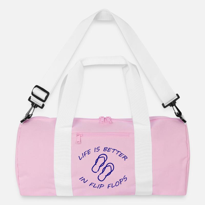 LIFE IS BETTER IN FLIP FLOPS Recycelte Duffel Bag