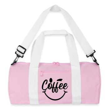 Coffee_Smile - Sac de sport recyclé - rose/blanc - Devant