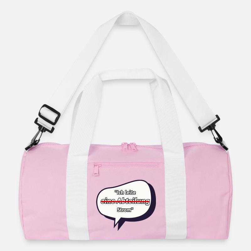 Ich leite Strom Spruch Recycelte Duffel Bag