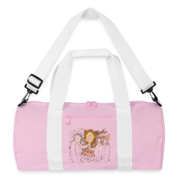 Veterans Day for Democrats - Recycled Duffel Bag - pink/white - Front