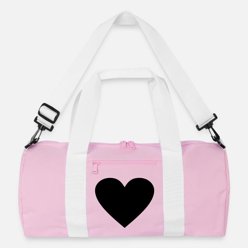 Schwarzes Herz Awesomeelement Recycelte Duffel Bag