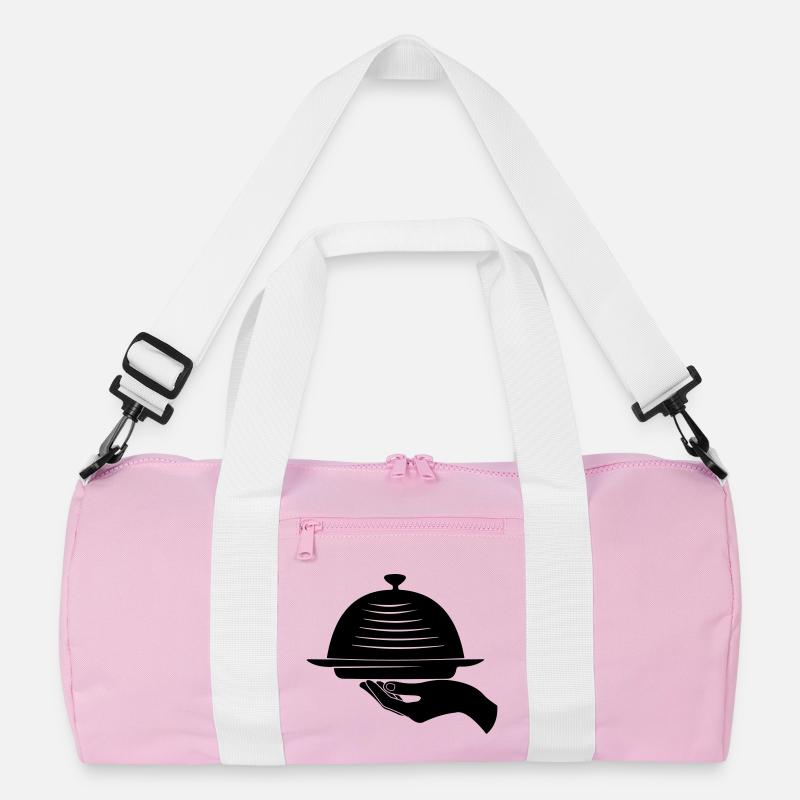 Kellnerhand mit Mahlzeit Recycelte Duffel Bag