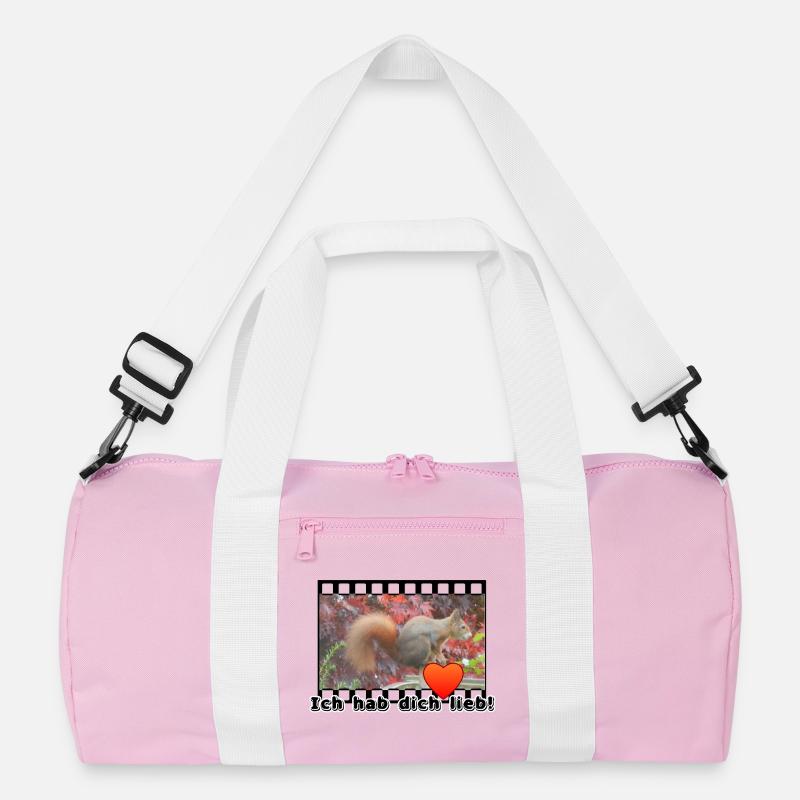 Liebe Paar Eichhoernchen Tier Spruch Recycelte Duffel Bag