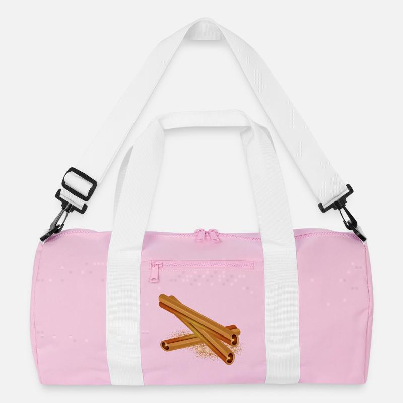 Three nice cinnamon sticks with cinnamon powder Recycled Duffel Bag