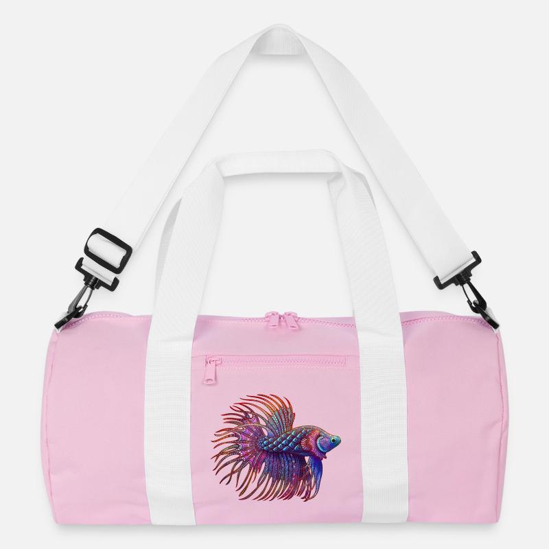 Betta Zentangle Farbe Recycelte Duffel Bag