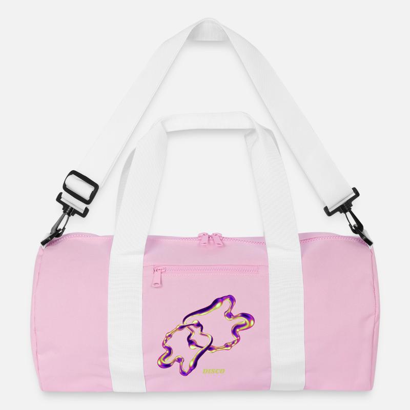 Retro Disco Blob – Neon Abstract Liquid Art Recycled Duffel Bag