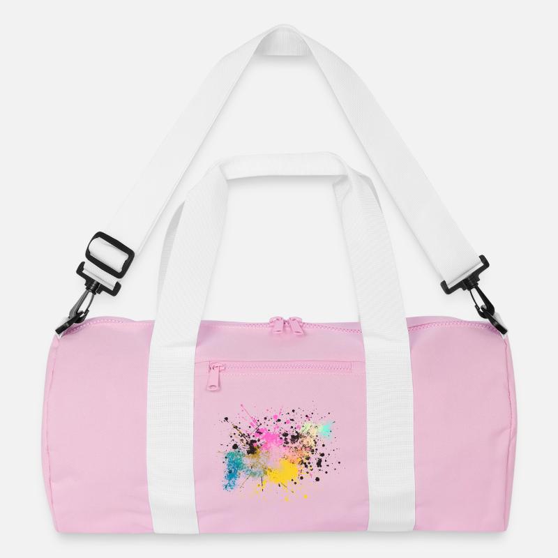 Farbenfrohe Farbspritz-Design Recycelte Duffel Bag