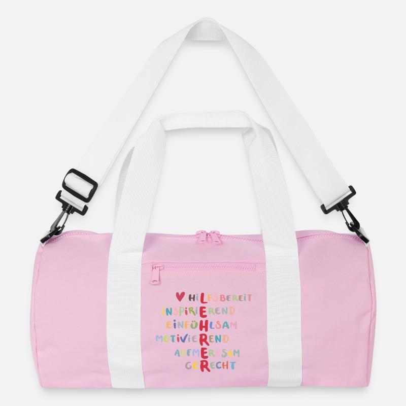 Colorful Values Collage – Helpful Recycled Duffel Bag