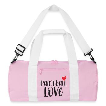Paintball Paintballer Gotcha Love Cadeau - Sac de sport recyclé - rose/blanc - Devant