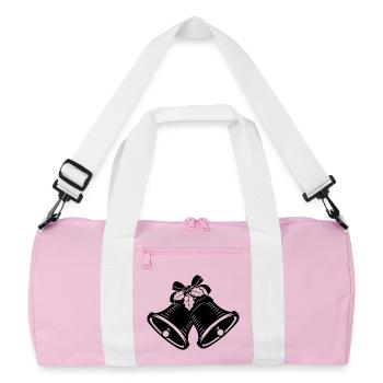 Cloches d’église pour Noël - Sac de sport recyclé - rose/blanc - Devant