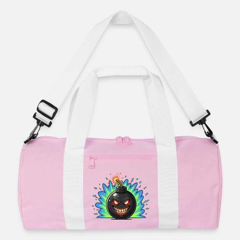Boule de bombe en colère néonburst Sac de sport recyclé