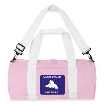 Short-sighted as a mole - Recycled Duffel Bag - pink/white - Front