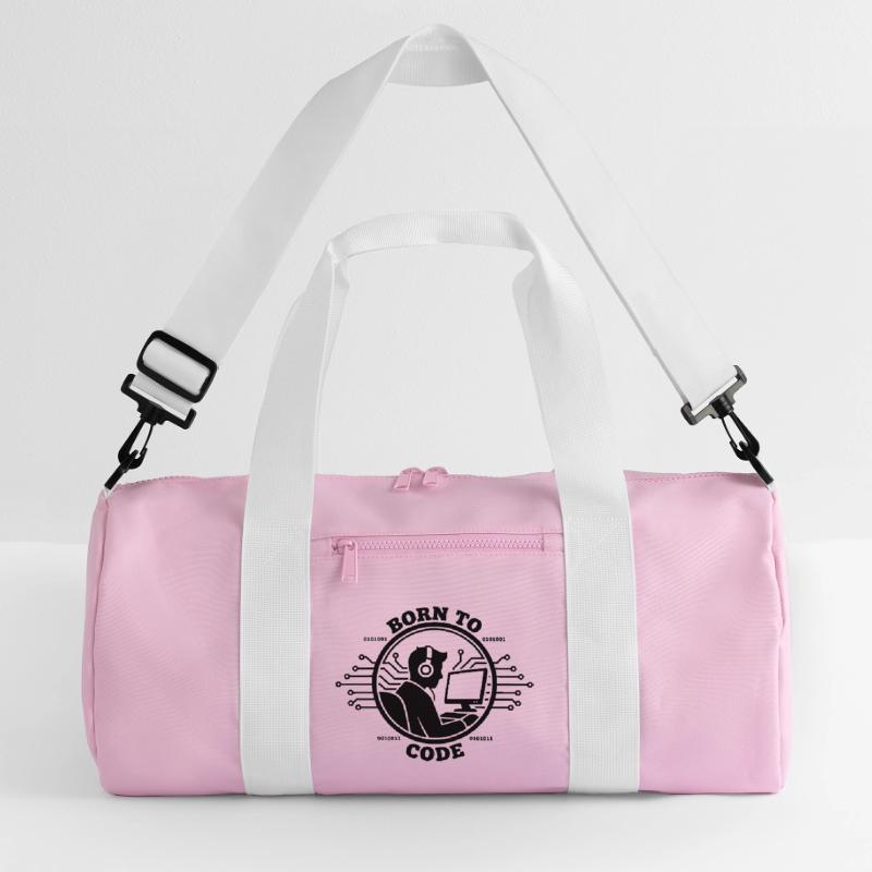 Coder Born to Code Programmer Recycled Duffel Bag