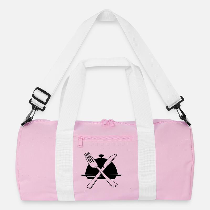 Bowl with knife and fork Recycled Duffel Bag