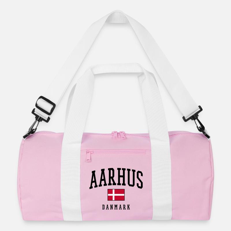 AARHUS DANMARK – Denmark Flag Design Recycled Duffel Bag