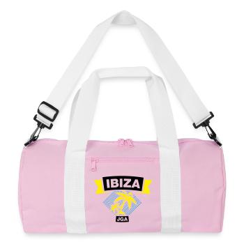 Equipe d’enterrement de vie de garçon IBIZA - Sac de sport recyclé - rose/blanc - Devant