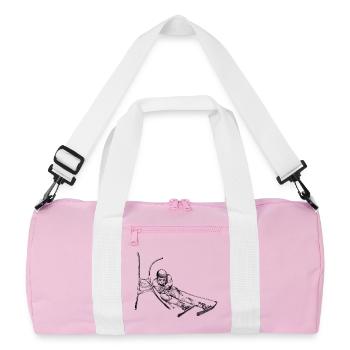 Alpine skiing - Recycled Duffel Bag - pink/white - Front
